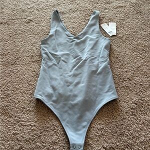 Abercrombie Light Blue V-neck Bodysuit